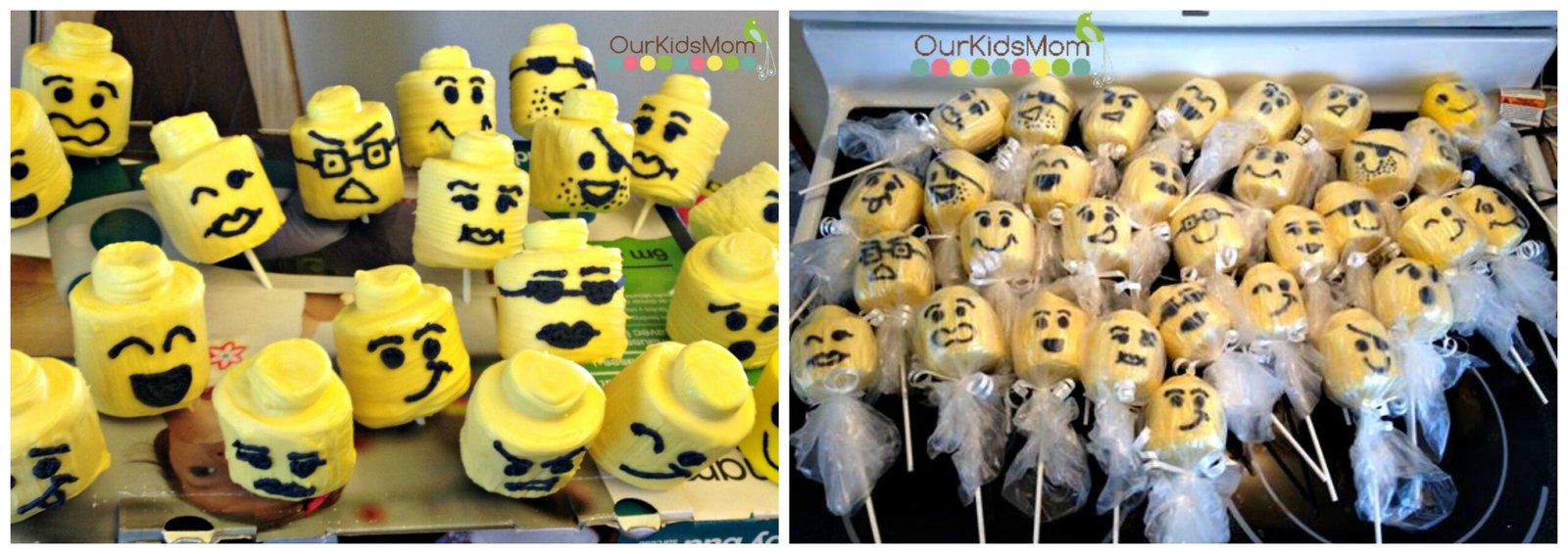 Marshmellow Lego heads