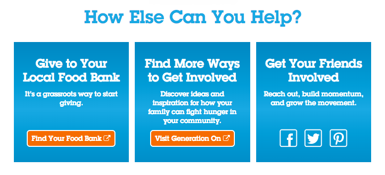 Enter codes to donate meals