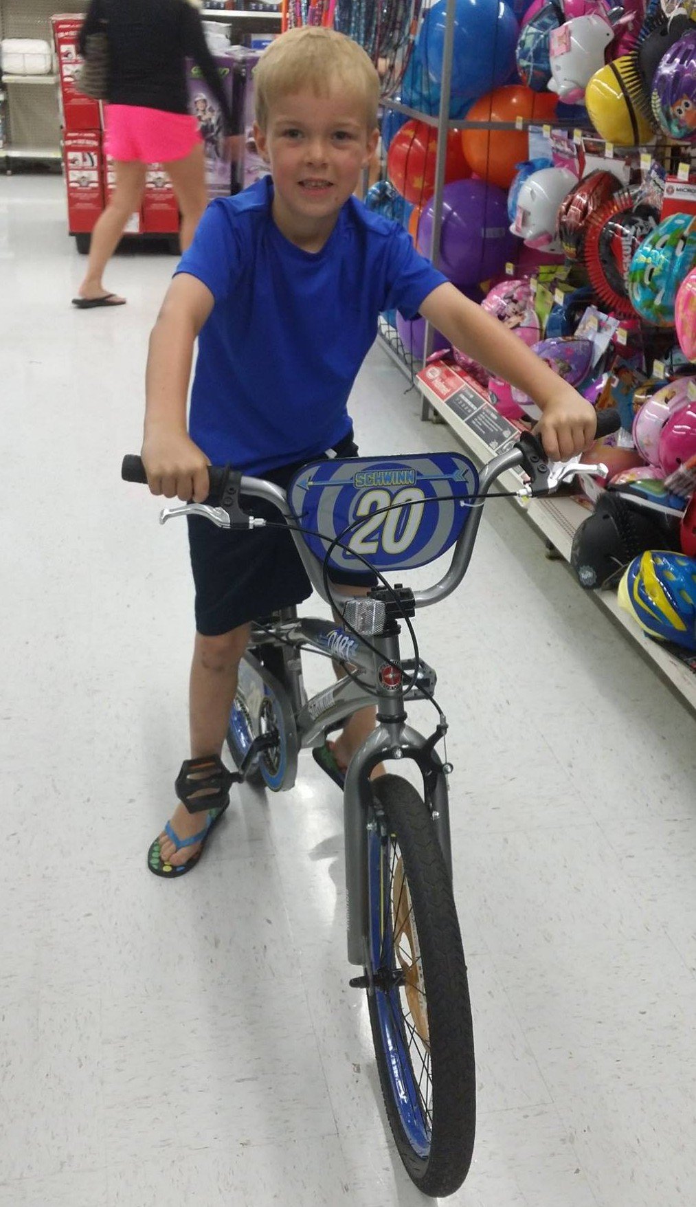 Child on bike