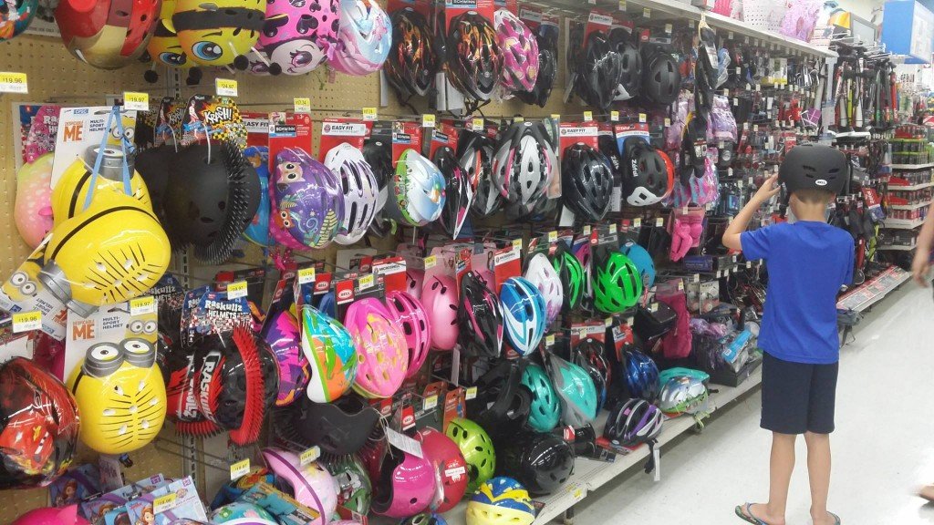 Shopper at bike store