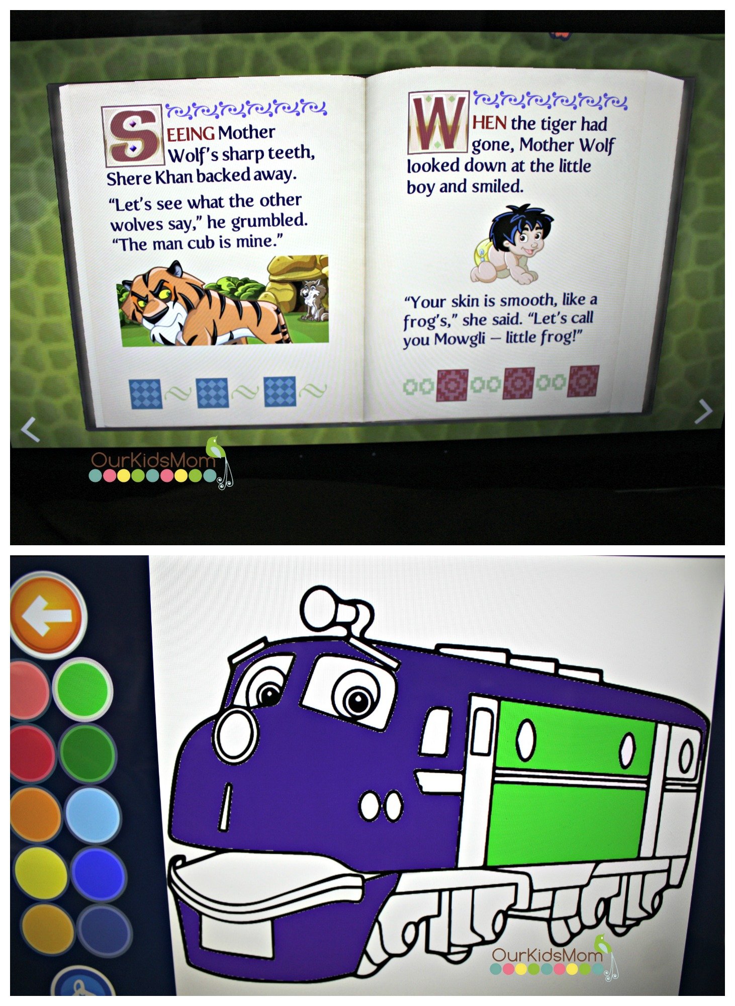 Coloring and Reading Features