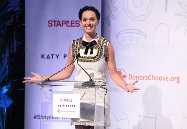 Katy Perry discussing the support of teachers