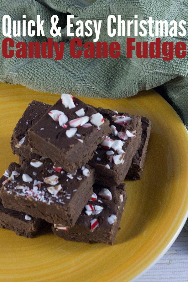 Easy Christmas Candy Cane Fudge