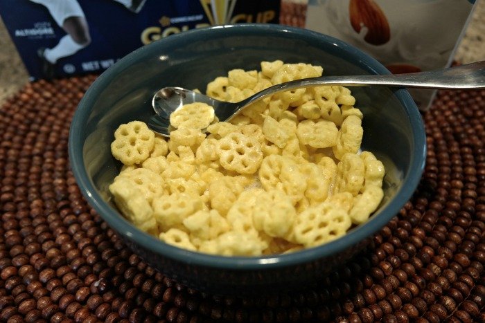 Honeycomb Cereal in Bowl